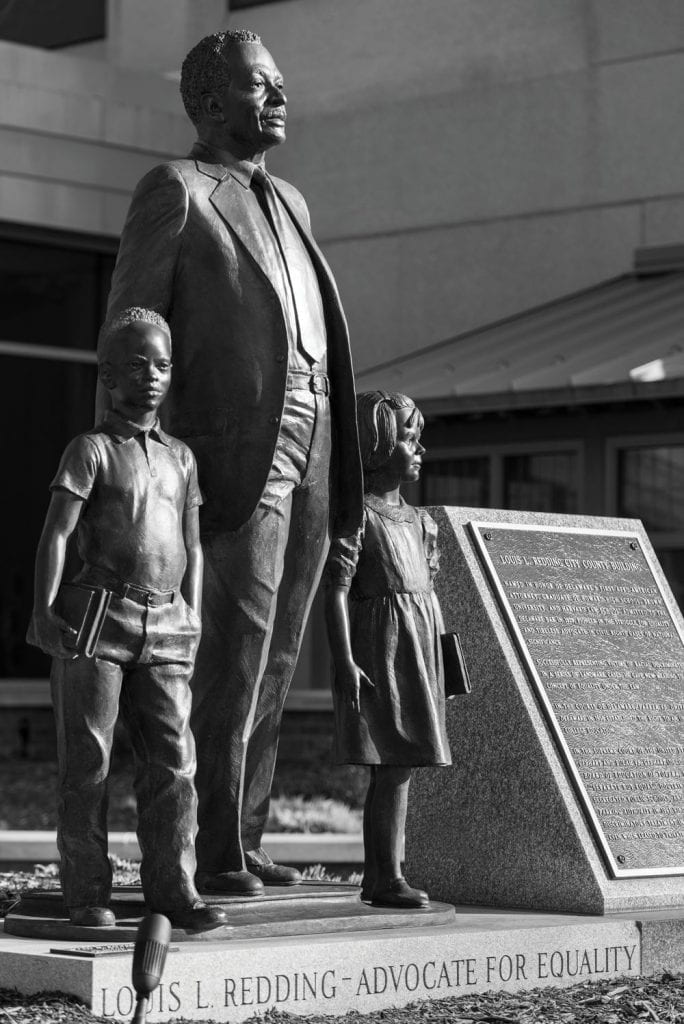 Statue of Lois L. Redding, advocate for equality